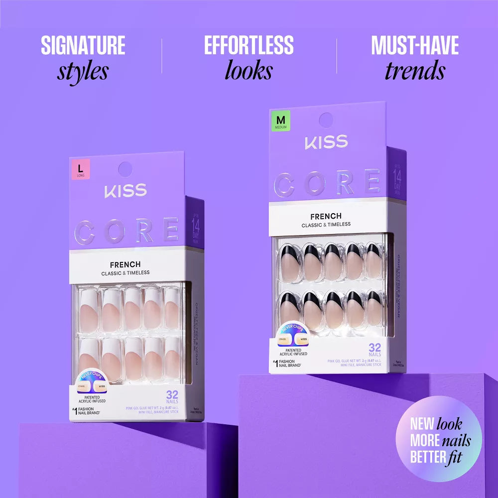 KISS Core French Faux Nail Collection - Reunion-731509225983-LR-359987-9-LR eShop