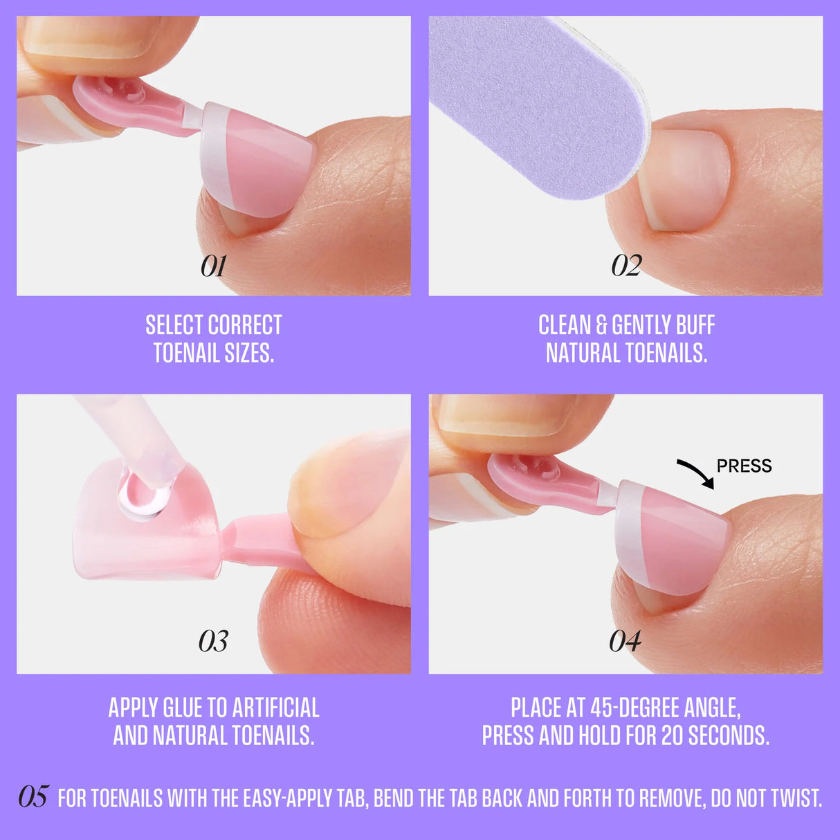 KISS Core Premium Faux Toenails - Two Of A Kind-731509227796-LR-360001-10-LR eShop