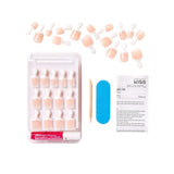 KISS Everlasting Petite Length Glue-On Nails Kit - French, 28 count-731509542448-LR-206278-3-LR eShop