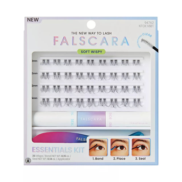 KISS Falscara Clear Band Lash Extension Kit - Soft Wispy, 36 count-731509947625-LR-356509-1-LR eShop