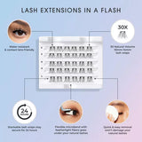 KISS Falscara Lash Extension Kit - Natural Wispy Wisps, 30 count-731509838343-LR-337754-4-LR eShop