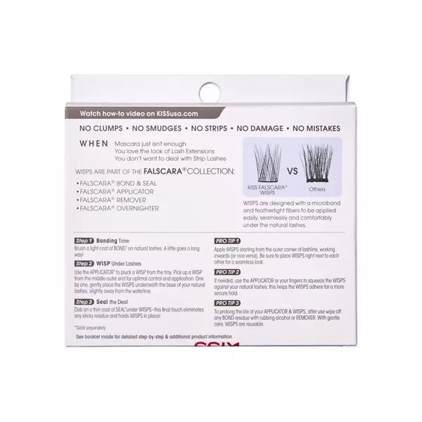 KISS Falscara Lash Extension Kit - Natural Wispy Wisps, 30 count-731509838343-LR-337754-9-LR eShop