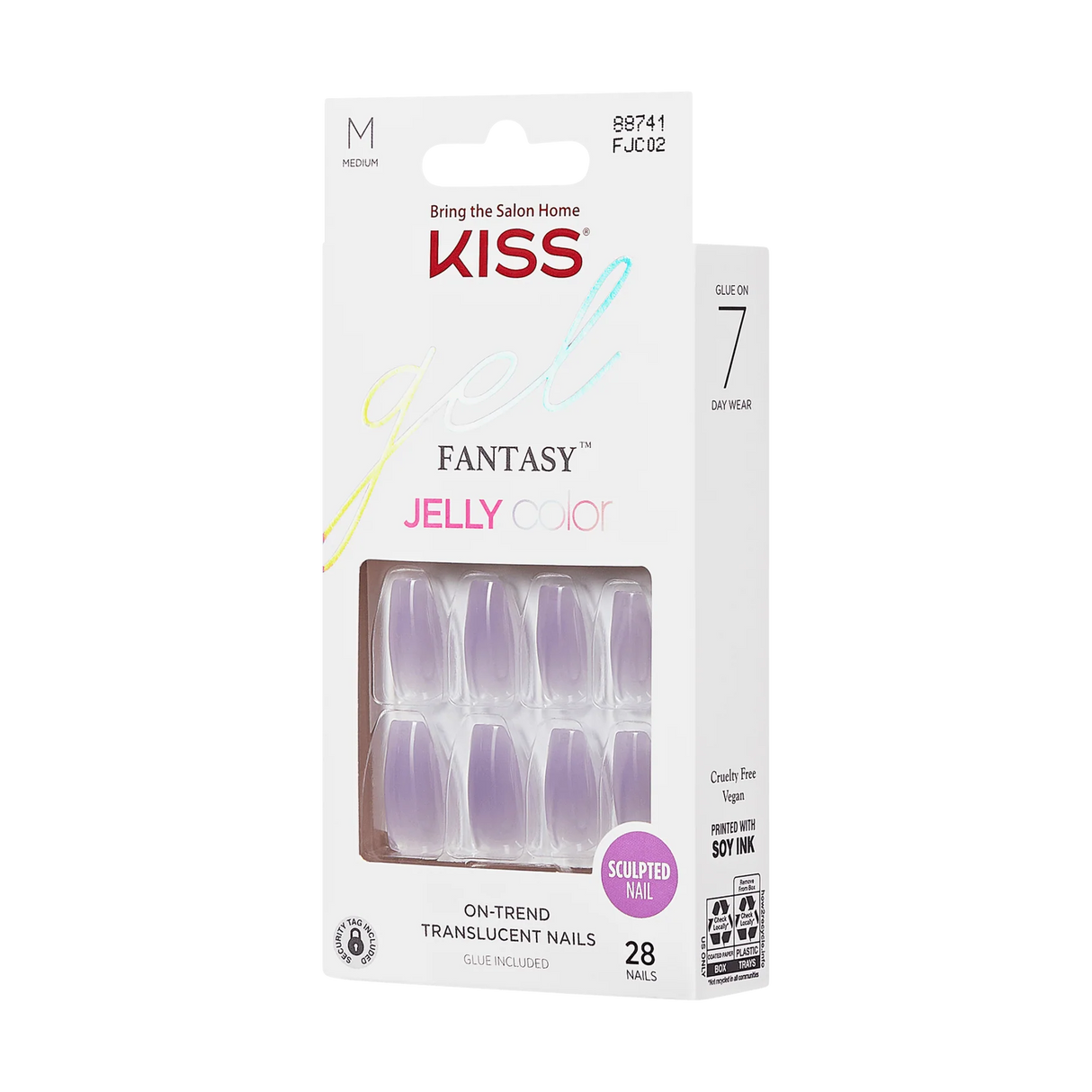 KISS Gel Fantasy Jelly Color Sculpted Ready-To-Wear Nails - Quince Jelly-731509887419-LR-346847-1-LR eShop