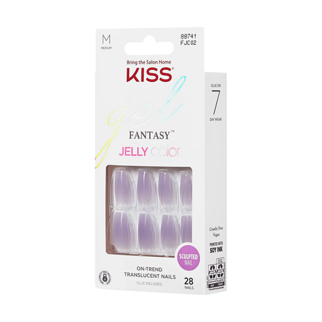 KISS Gel Fantasy Jelly Color Sculpted Ready-To-Wear Nails - Quince Jelly-731509887419-LR-346847-1-LR eShop