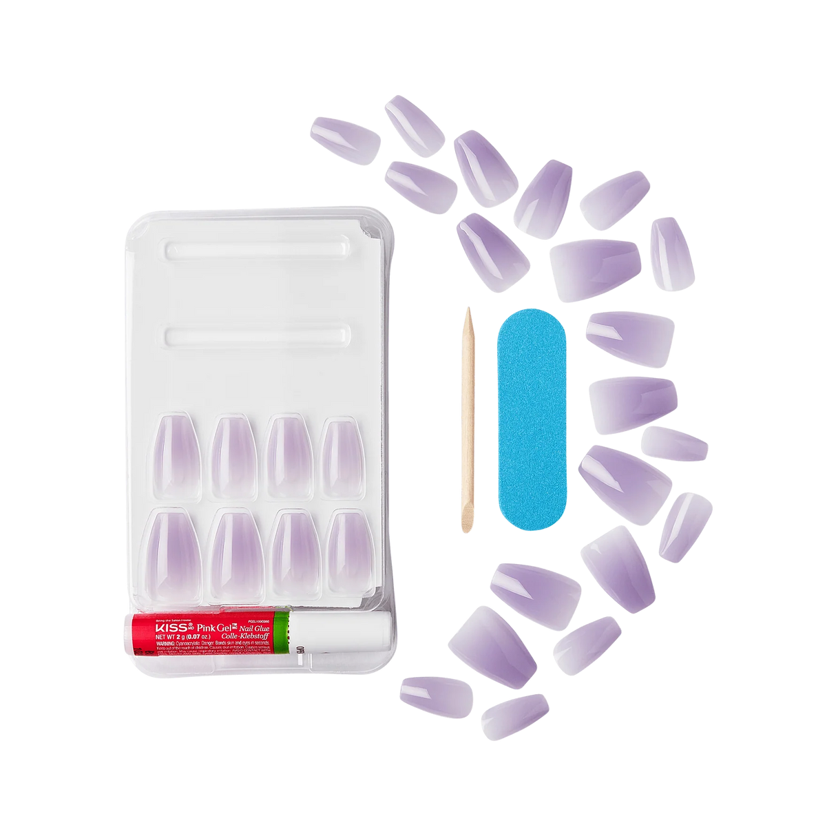 KISS Gel Fantasy Jelly Color Sculpted Ready-To-Wear Nails - Quince Jelly-731509887419-LR-346847-2-LR eShop