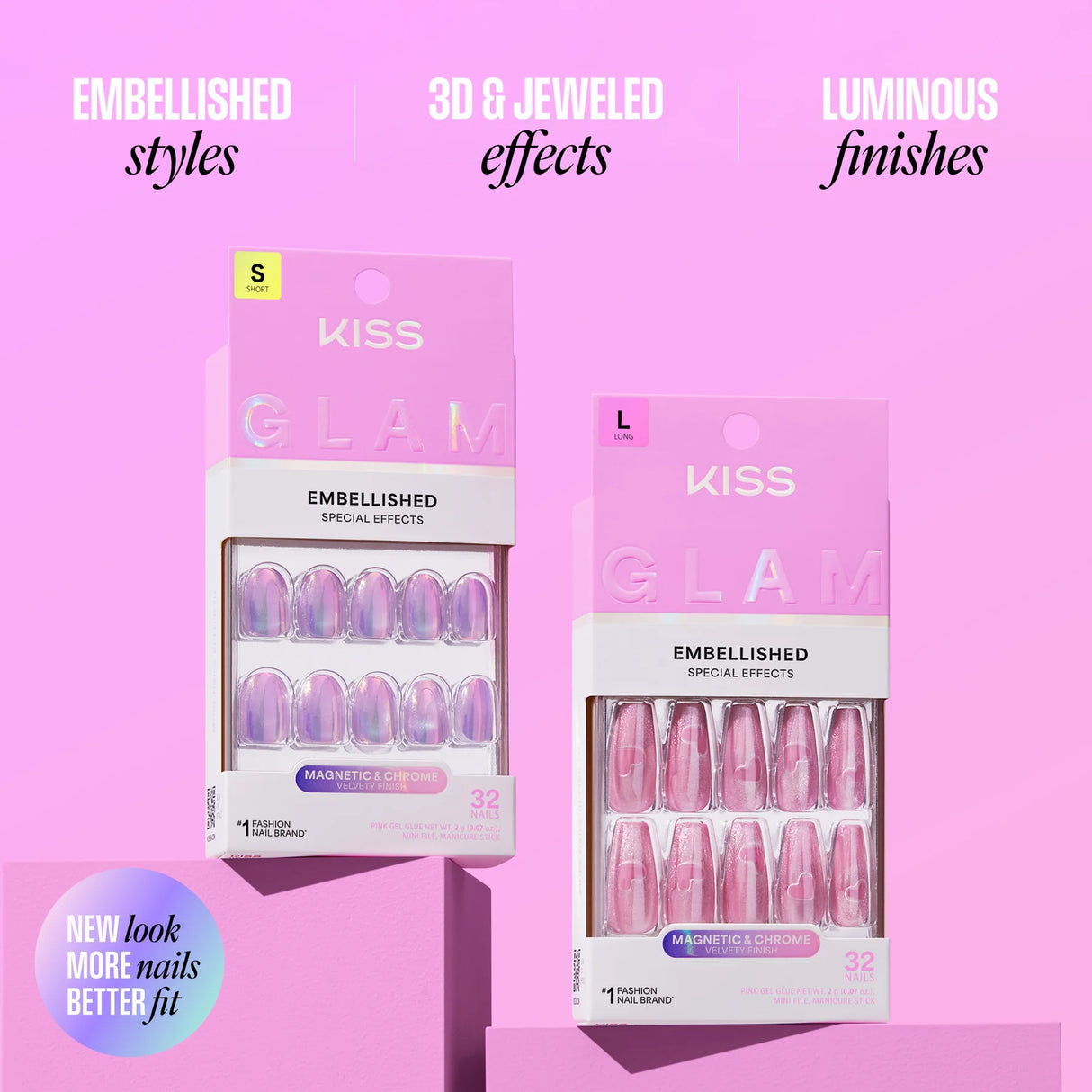 KISS Glam Premium Faux Nails - Day N Night-731509225068-LR-359963-12-LR eShop