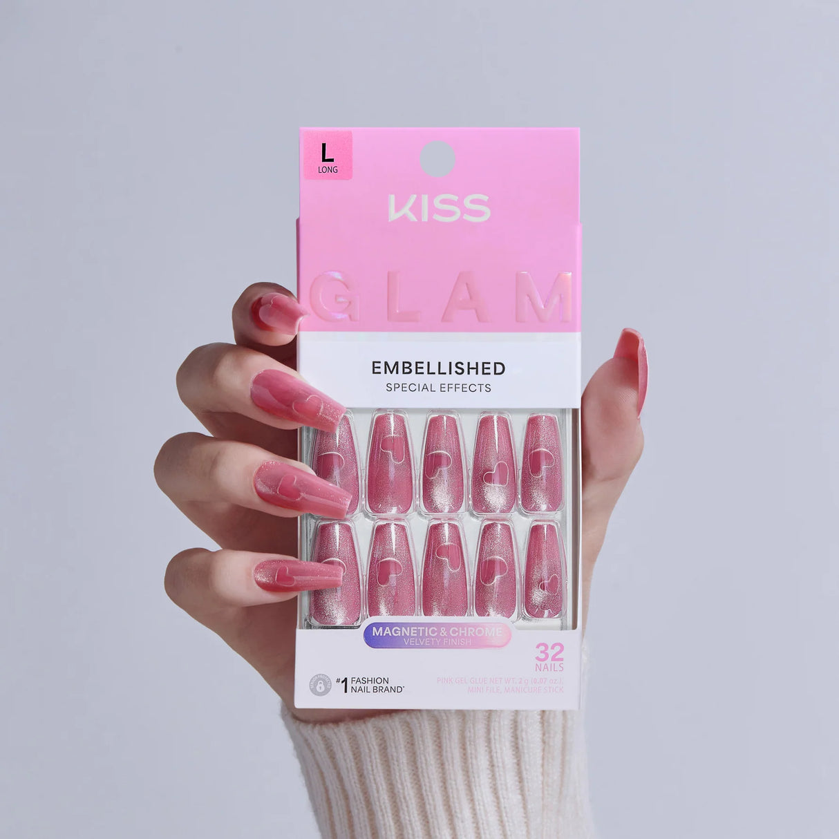 KISS Glam Premium Faux Nails - Pink Sugar-731509225136-LR-359968-3-LR eShop
