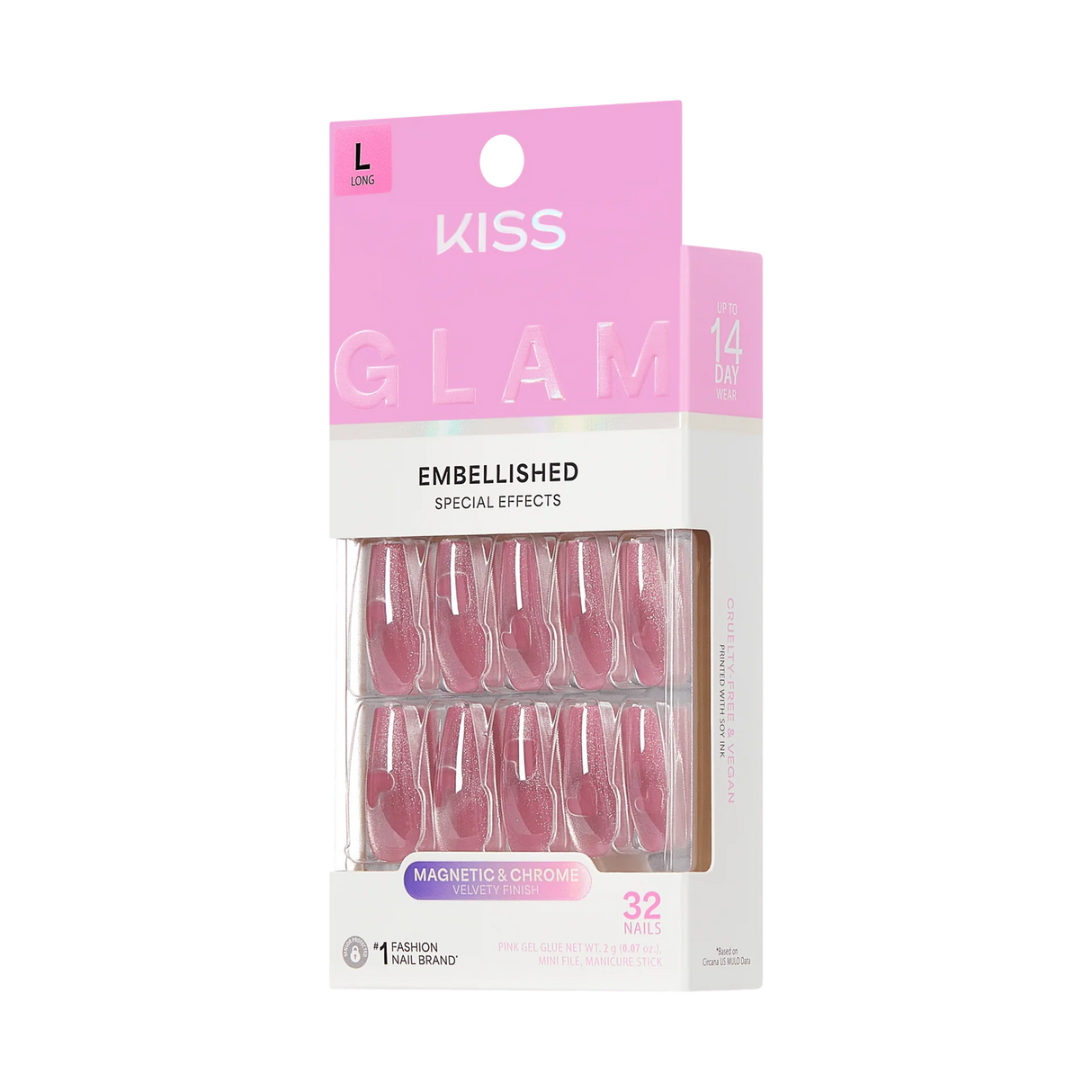 KISS Glam Premium Faux Nails - Pink Sugar-731509225136-LR-359968-9-LR eShop