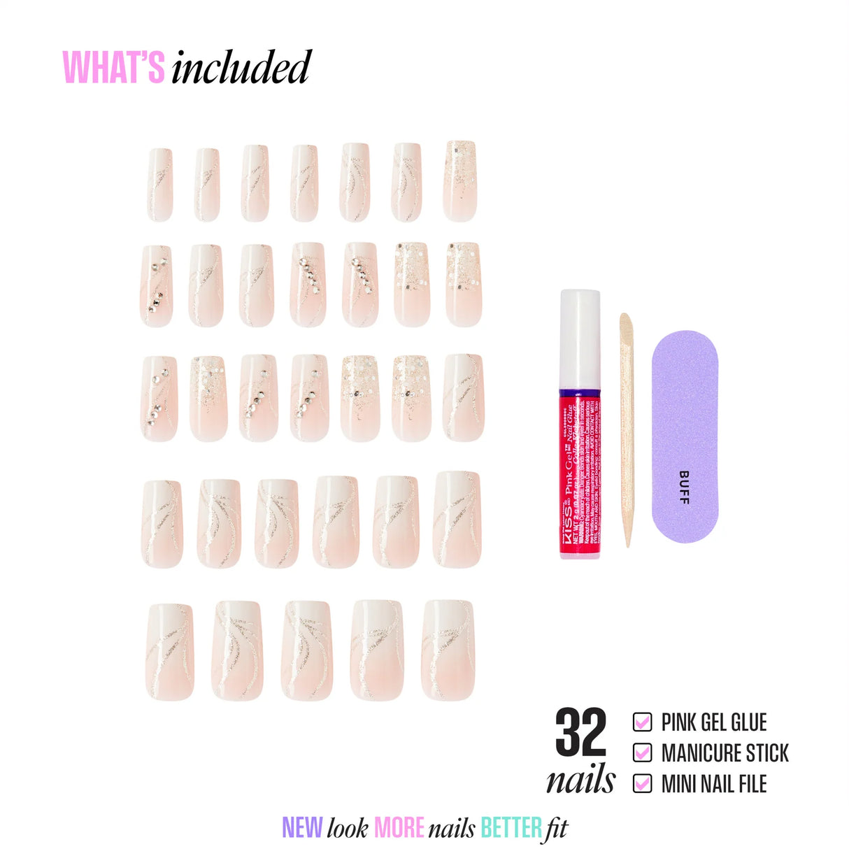 KISS Glam Premium Faux Nails - Wrapped in Beauty-731509225198-LR-359970-2-LR eShop