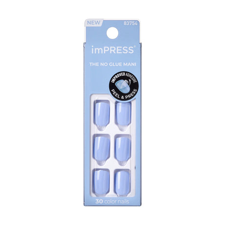 KISS imPRESS Color Press-On Fake Nails - Baby Why So Blue-731509837544-LR-338446-1-LR eShop