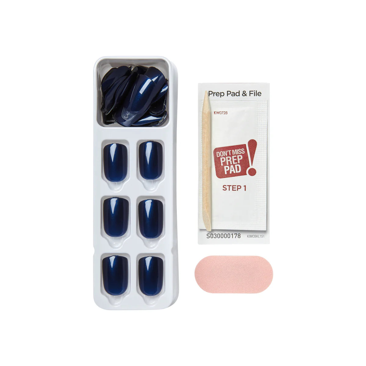 KISS imPRESS Color Press-On Fake Nails - Never Too Navy-731509837551-LR-338447-2-LR eShop
