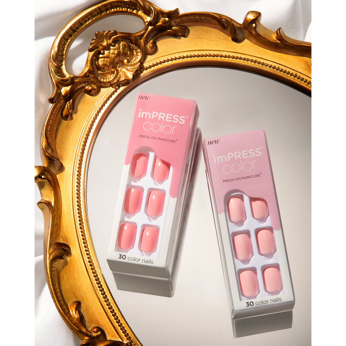 KISS imPRESS Color Press-On Fake Nails - Pick Me Pink-731509837414-LR-338433-9-LR eShop