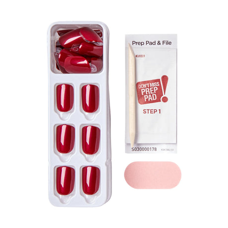 KISS ImPRESS Color Press-on Manicure - Red Velvet-731509856712-LR-355939-2-LR eShop