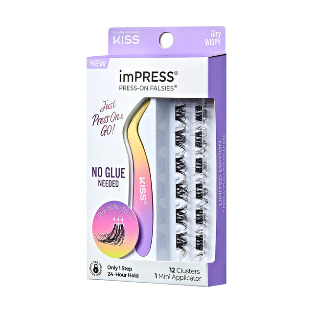 KISS imPRESS Falsies Individual Lashes With Mini Applicator - Airy Wispy, 12 count-731509913170-LR-351993-1-LR eShop