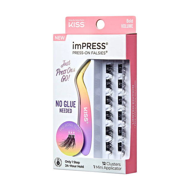 KISS imPRESS Falsies Individual Lashes With Mini Applicator - Bold Volume, 12 count-731509913125-LR-352014-1-LR eShop