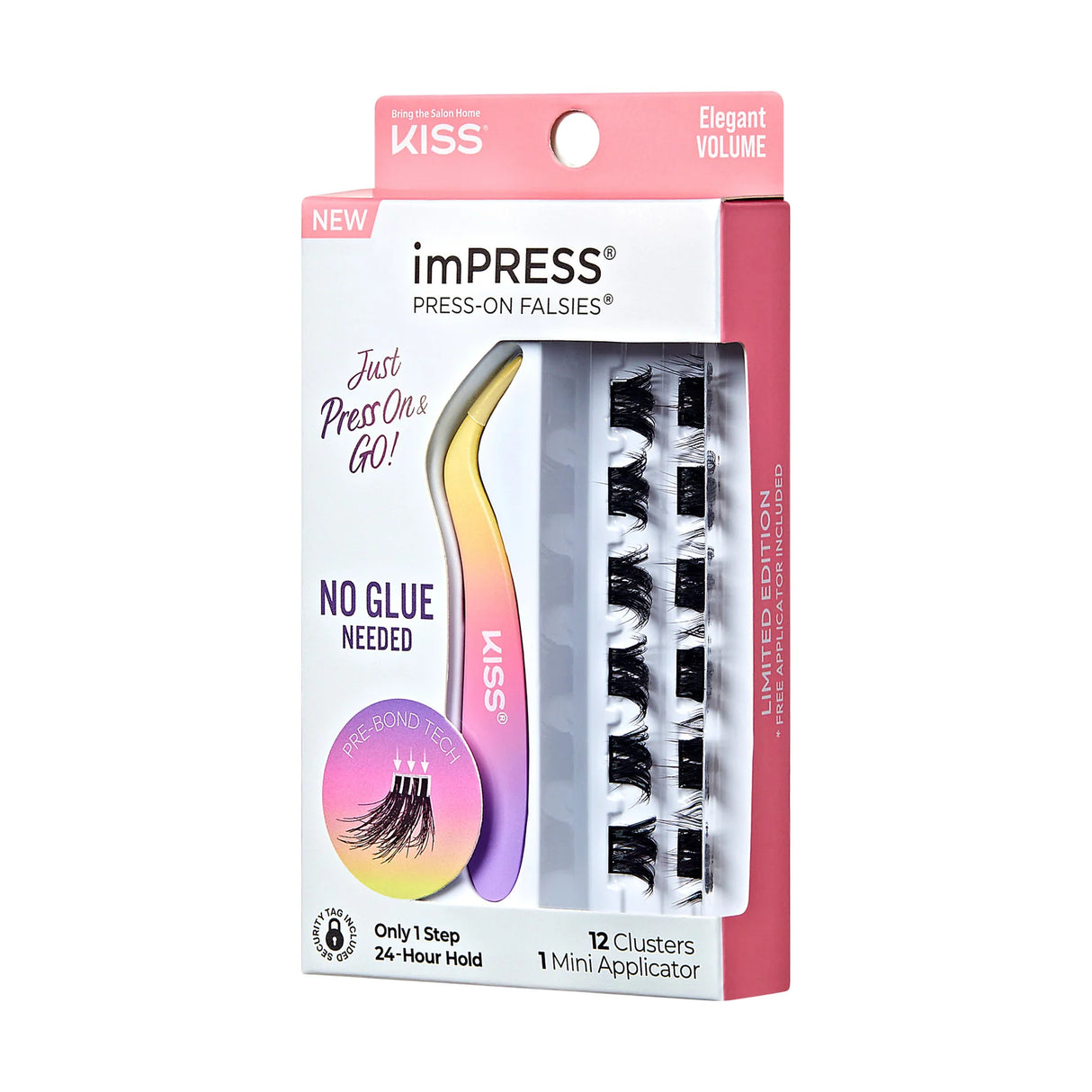 KISS imPRESS Falsies Individual Lashes With Mini Applicator - Elegant Volume, 12 count-731509913149-LR-351986-1-LR eShop