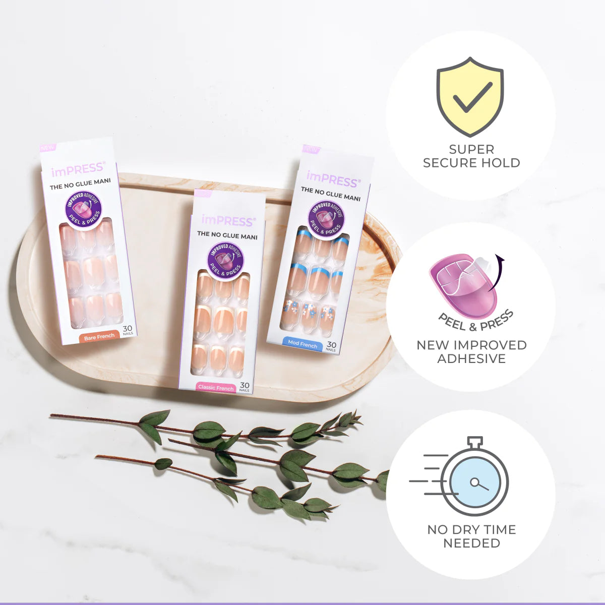 Kiss imPRESS Press-On Manicure Fake Nails - Heroic-731509913842-LR-351979-9-LR eShop