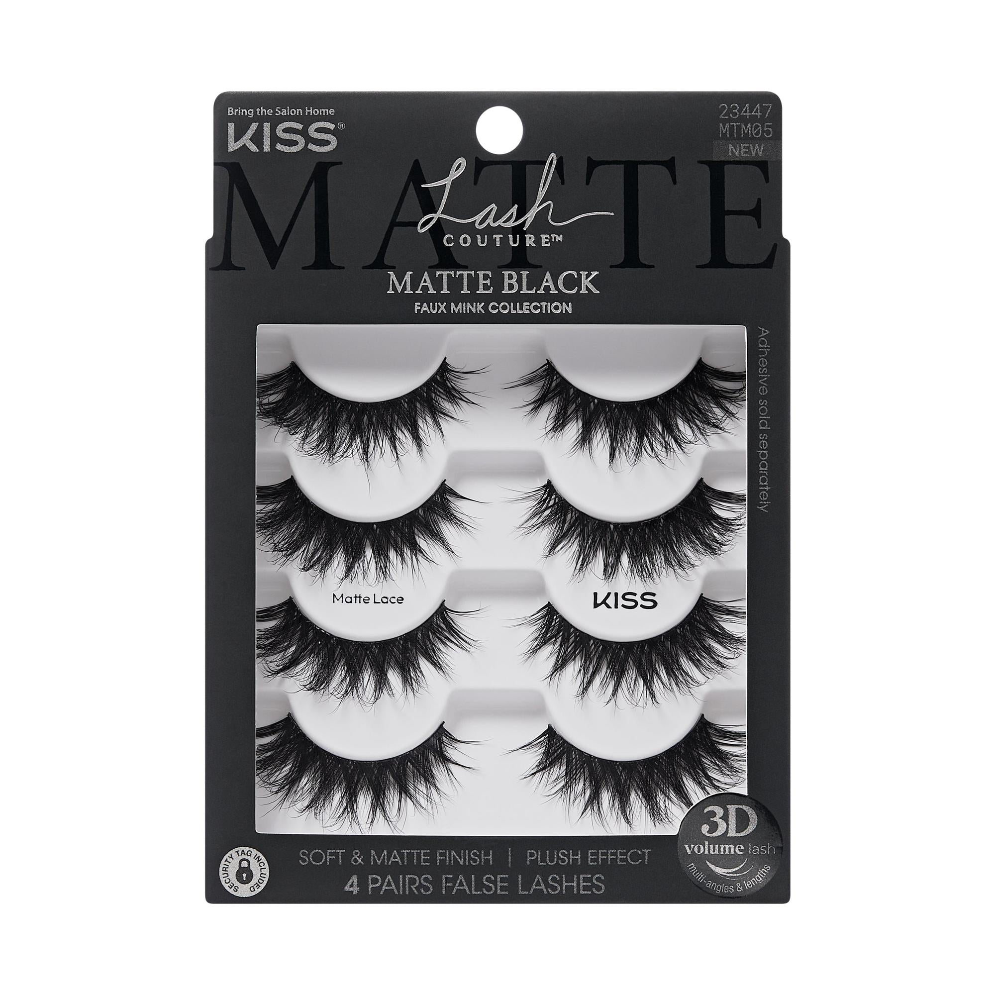 KISS Lash Couture Matte Collection 3D False Lashes - Matte Lace, 4