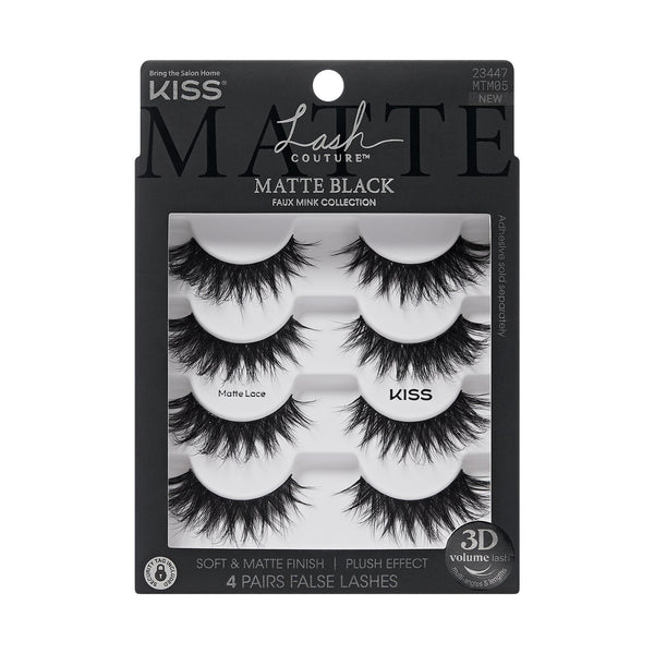 KISS Lash Couture Matte Collection 3D False Lashes - Matte Lace, 4