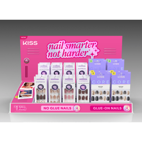 KISS Nail Smarter Not Harder Faux Nail Display, 24 count-731509239416-LR-362369-1-LR eShop