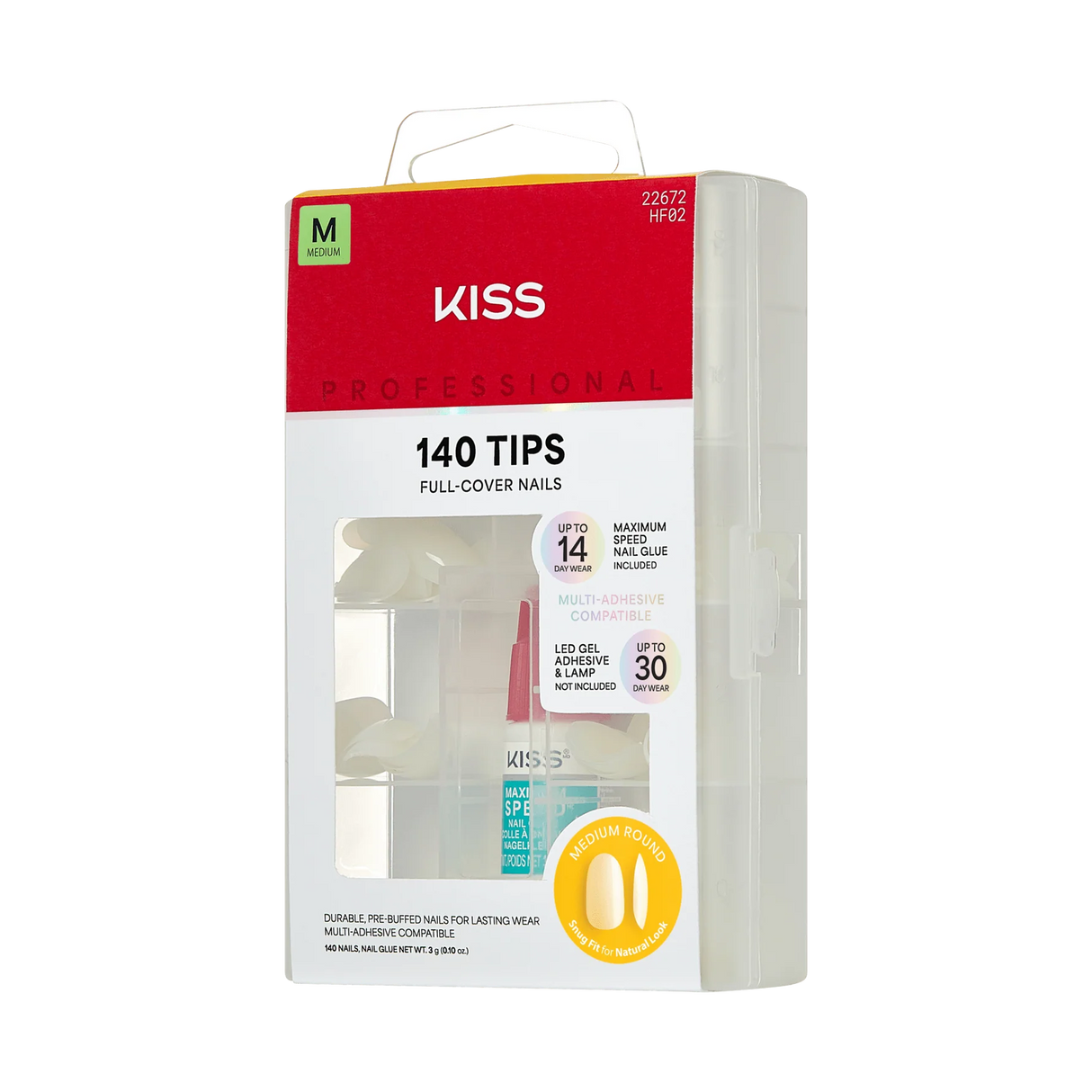 KISS Natural Professional Coverage Premium Faux Nails - Earthly, 140 count-731509226720-LR-359999-4-LR eShop