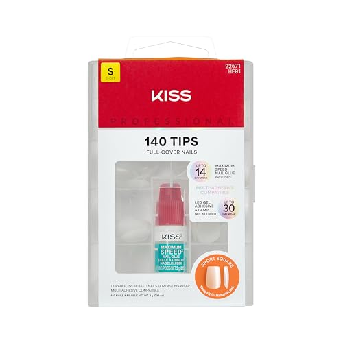 KISS Natural Professional Coverage Premium Faux Nails - Ordinary Life, 140 count-731509226713-LR-359998-1-LR eShop