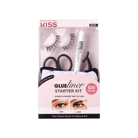KISS Products Lash GLUEliner False Eyelashes Starter Kit - Clear - 5ct-731509857214-LR-340253-1-LR eShop