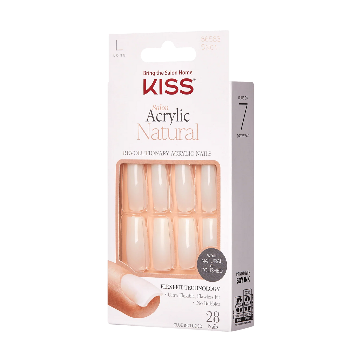 KISS Salon Acrylic Natural Fake Nails - Bareskinned-731509865837-LR-342708-1-LR eShop