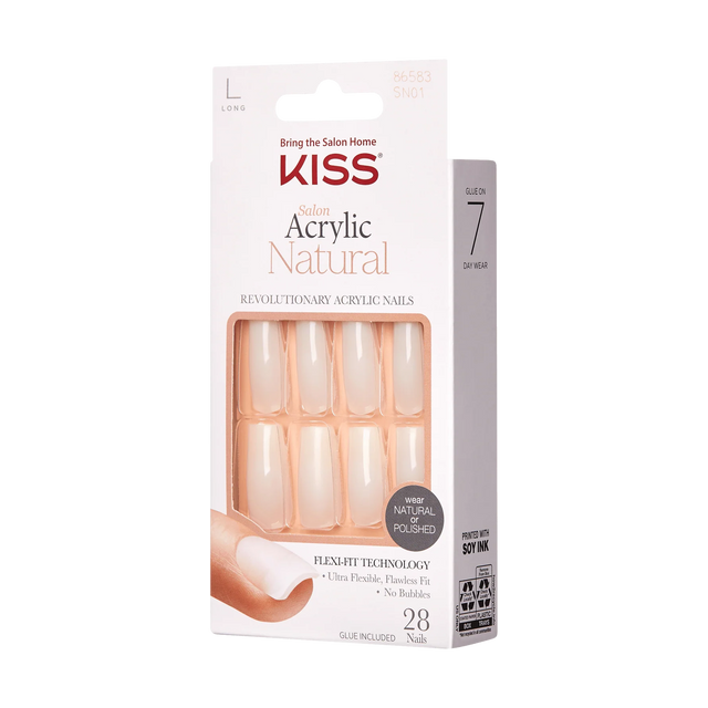 KISS Salon Acrylic Natural Fake Nails - Bareskinned-731509865837-LR-342708-1-LR eShop