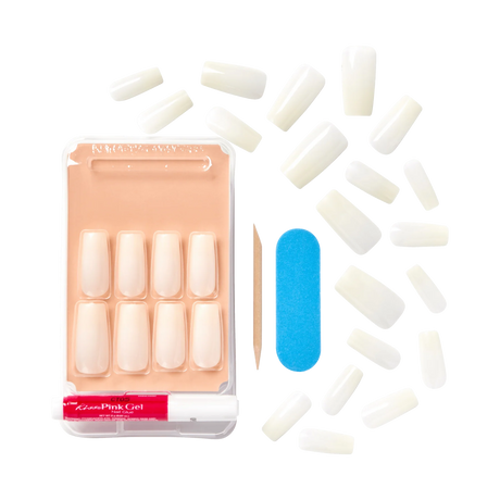 KISS Salon Acrylic Natural Fake Nails - Bareskinned-731509865837-LR-342708-2-LR eShop