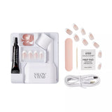 KISS Salon X-tend LED Soft Gel System Pure Fake Nails - Medium Oval French, 36 count-731509915853-LR-351985-5-LR eShop