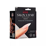 KISS Salon X-tend LED Soft Gel System Pure Fake Nails - Medium Oval French, 36 count-731509915853-LR-351985-9-LR eShop