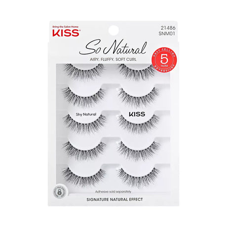 KISS So Natural 01 False Eyelashes - Shy Natural, 5 pairs-731509214864-LR-359942-1-LR eShop