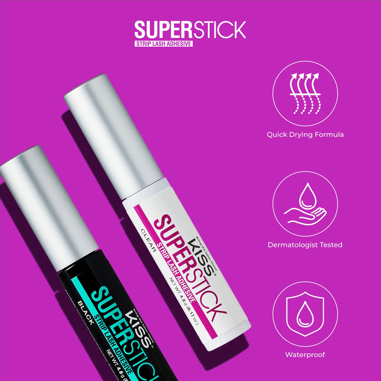 KISS Super Stick Strip Lash Adhesive - Clear-731509953961-LR-356526-8-LR eShop
