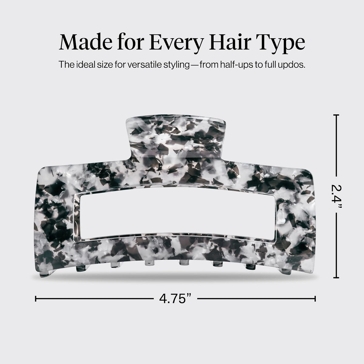 kitsch Jumbo Open Shaped Hair Clip for Women - Black-819677028190-LR-363797-4-LR eShop