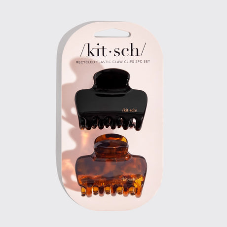 Kitsch Recycled Black & Tort Cloud Claw Clips, 2 pieces-810112566222-LR-359528-1-LR eShop
