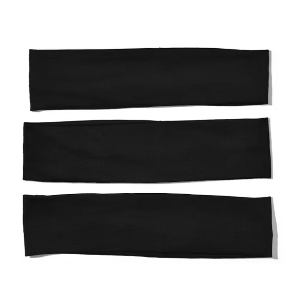 Kitsch Recycled Fabric Active Headbands 3pc Set- Black-840455505718-LR-362140-3-LR eShop