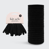 Kitsch Recycled Nylon Hair Elastics 20pc Set - Black-819677025298-LR-362125-1-LR eShop