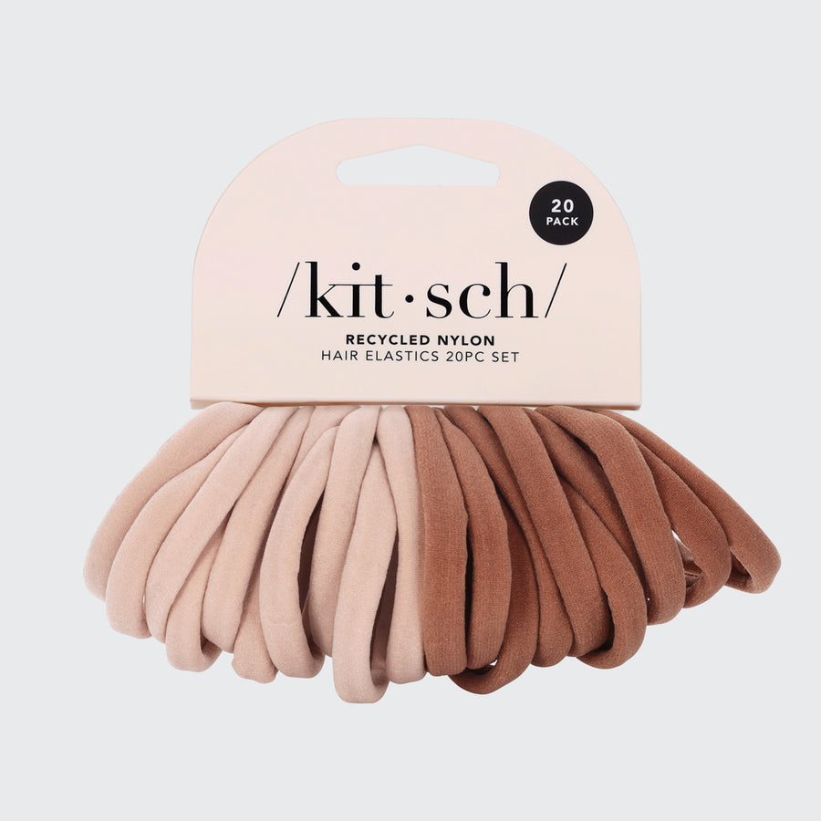 Kitsch Recycled Nylon Hair Elastics 20pc Set - Blush-819677025304-LR-362126-4-LR eShop