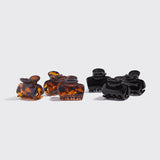 Kitsch Recycled Plastic Mini Cloud Clips 6pc Set- Black and Tort-810112566215-LR-362130-2-LR eShop