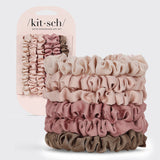 Kitsch Ruched Satin Petite Scrunchies 6pc Set - Terracotta-810112560527-LR-362128-1-LR eShop