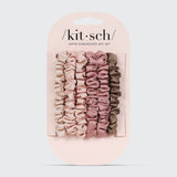 Kitsch Ruched Satin Petite Scrunchies 6pc Set - Terracotta-810112560527-LR-362128-2-LR eShop