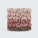 Kitsch Ruched Satin Petite Scrunchies 6pc Set - Terracotta-810112560527-LR-362128-3-LR eShop