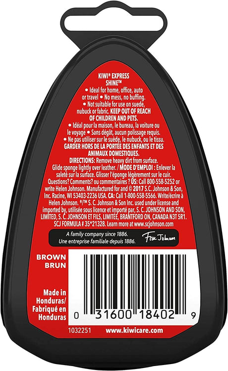 KIWI Express Shoe Shine Sponge - Black, 0.2 oz-031600184012-LR-174119-2-LR eShop