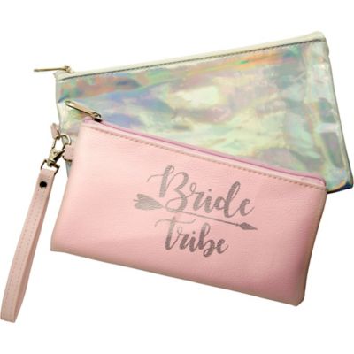 K&M Accessories Iridescent and Pink Bride Tribe Clutch Set-077210743133-LR-325559-1-LR eShop