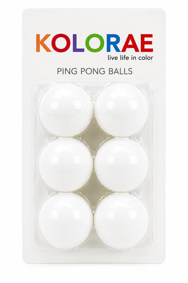 KOLORAE Ping Pong Balls - White, 6 count-819507015581-LR-345324-1-LR eShop