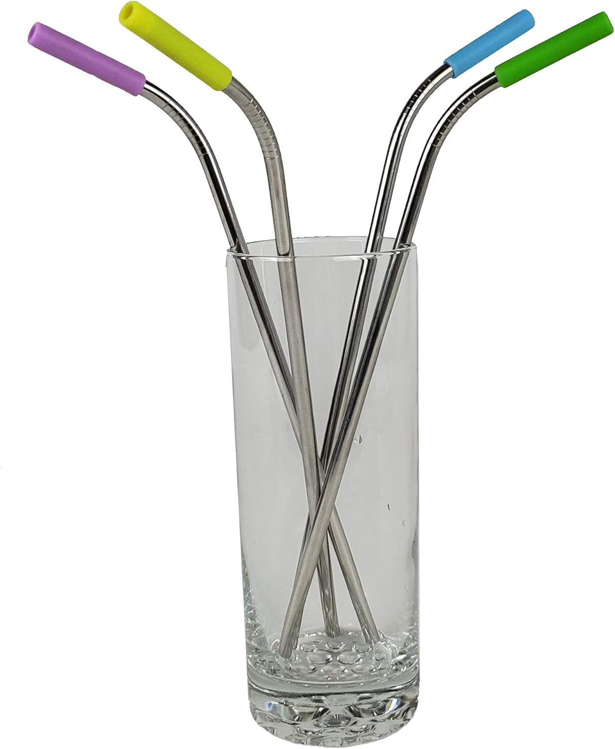 KOLORAE Reusable Stainless Steel Straws with Silicone Tip Plus Cleaning Brush-810027742216-LR-348705-2-LR eShop