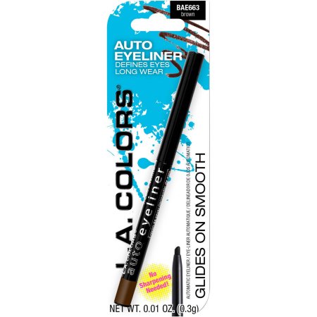 L.A. COLORS Automatic Eyeliner Pencil - CBAE663 Brown, Carded-081555736637-LR-344468-1-LR eShop