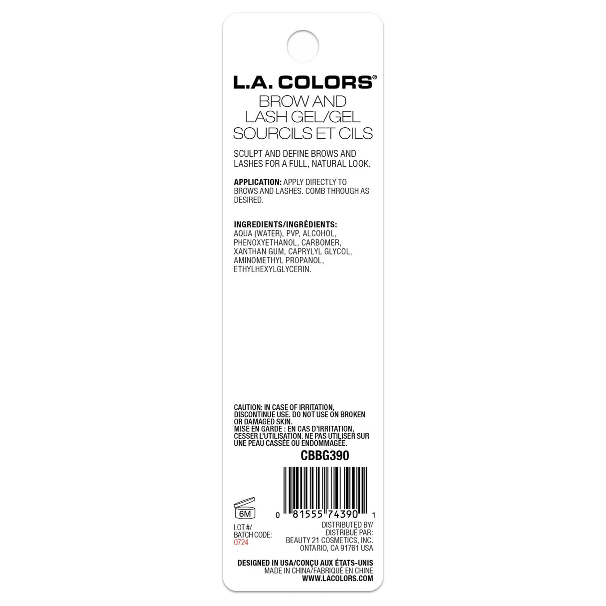 L.A. COLORS Browie Wowie Brow + Lash Gel Duo - Clear-081555743901-LR-359850-5-LR eShop
