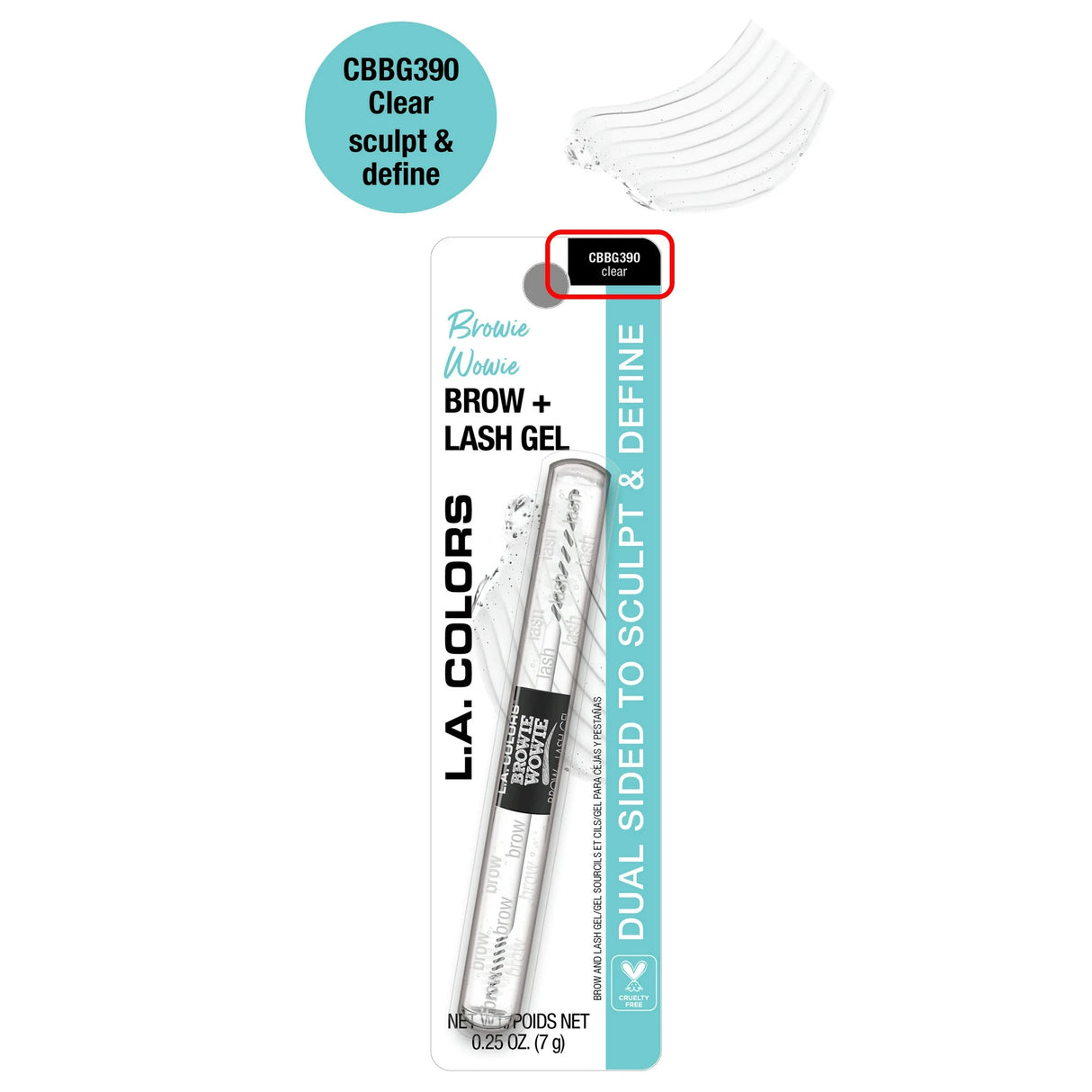 L.A. COLORS Browie Wowie Brow + Lash Gel Duo - Clear-081555743901-LR-359850-6-LR eShop